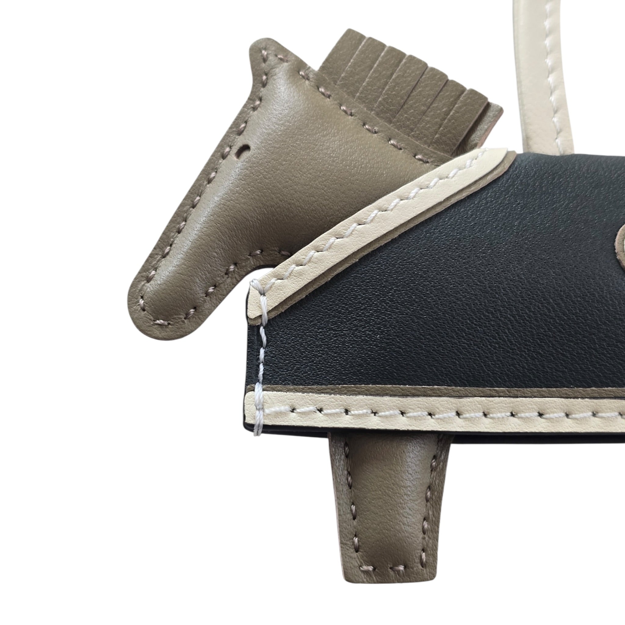 Hermès Rodeo Robeo Coeur Bag Charm PM Beige Marfa Craie Mangrove HERMES