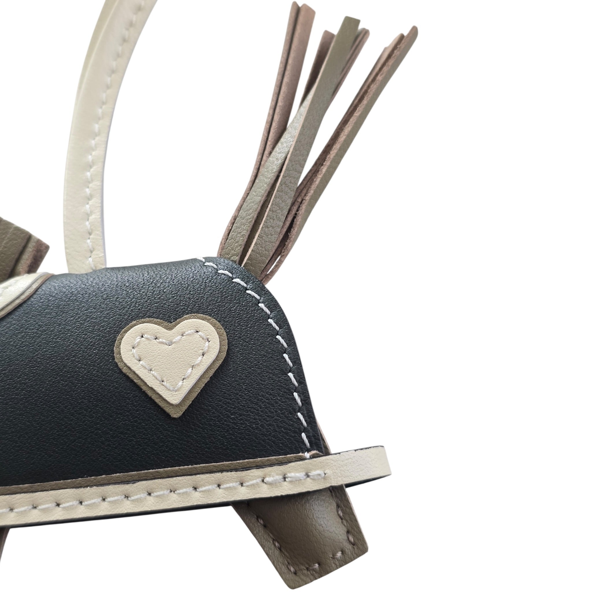 Hermès Rodeo Robeo Coeur Bag Charm PM Beige Marfa Craie Mangrove HERMES