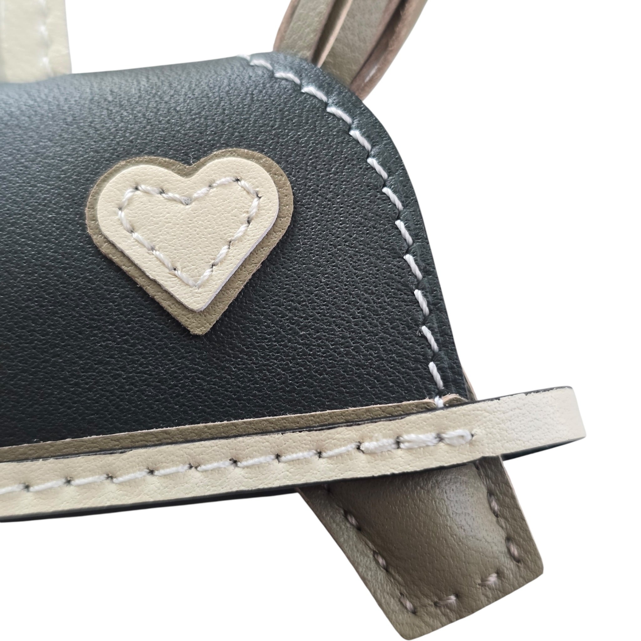 Hermès Rodeo Robeo Coeur Bag Charm PM Beige Marfa Craie Mangrove HERMES