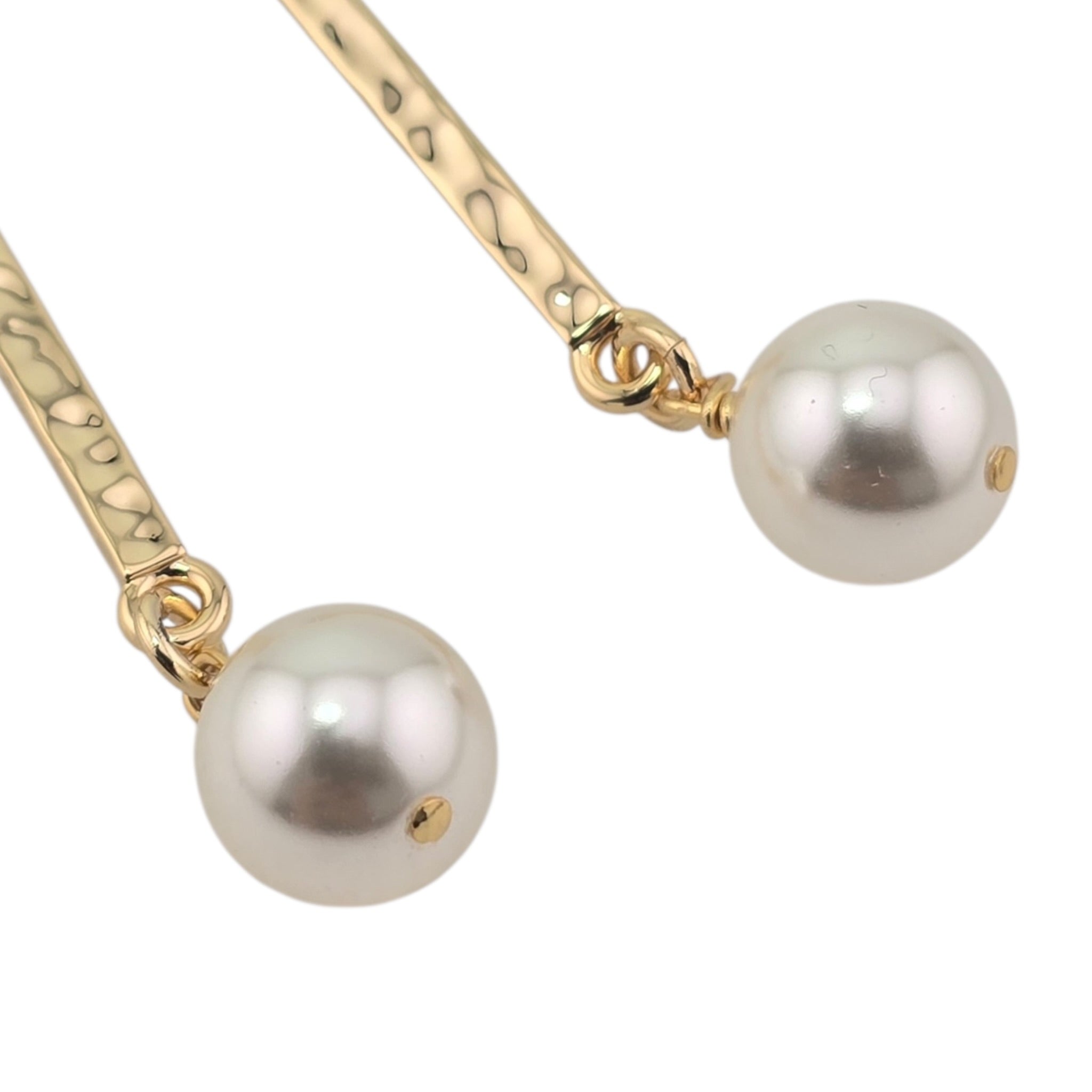 Chanel CC Pendant Gold Faux Pearl Earrings 2026 CHANEL