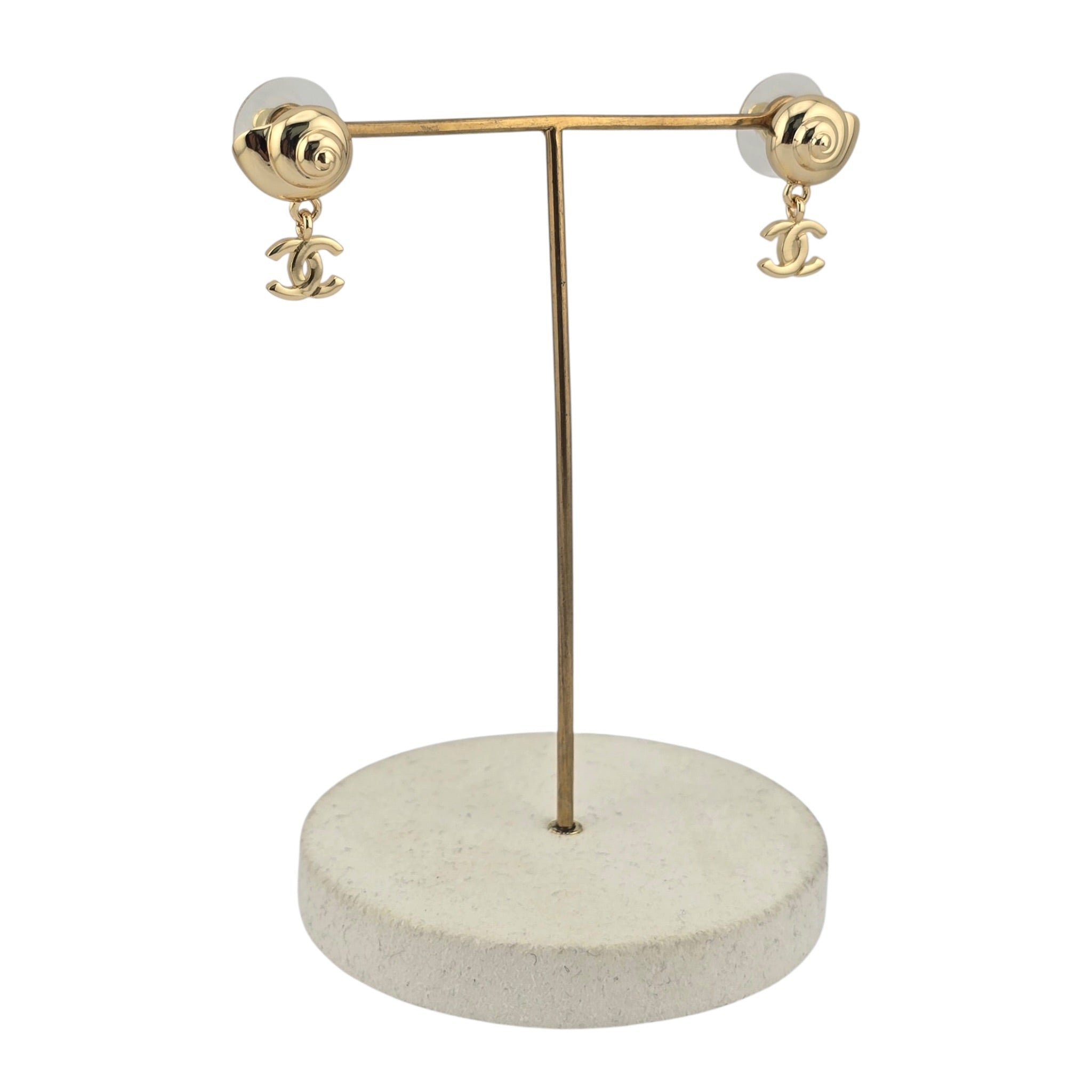 Chanel CC Coco Beach Gold Earrings 2026 CHANEL