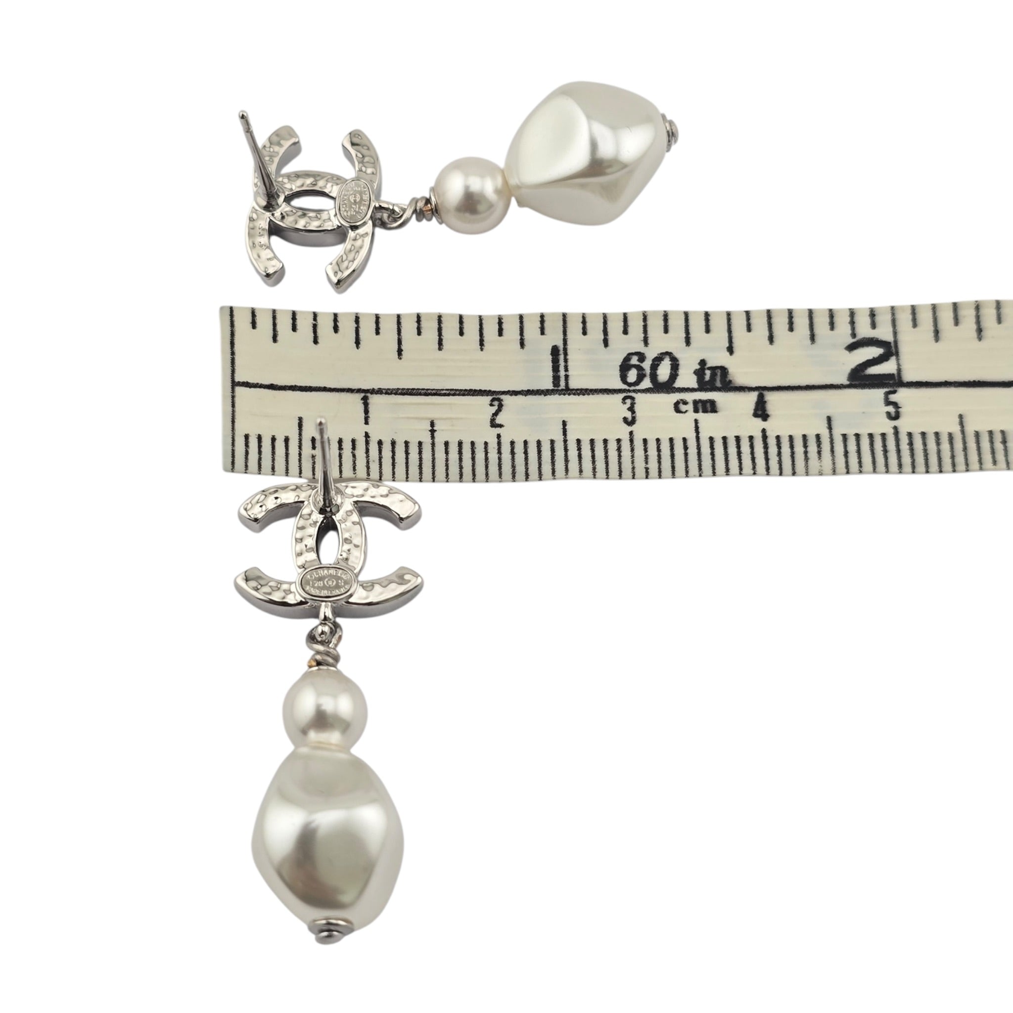 Chanel CC Faux Pearl Drop Earrings 2026 CHANEL