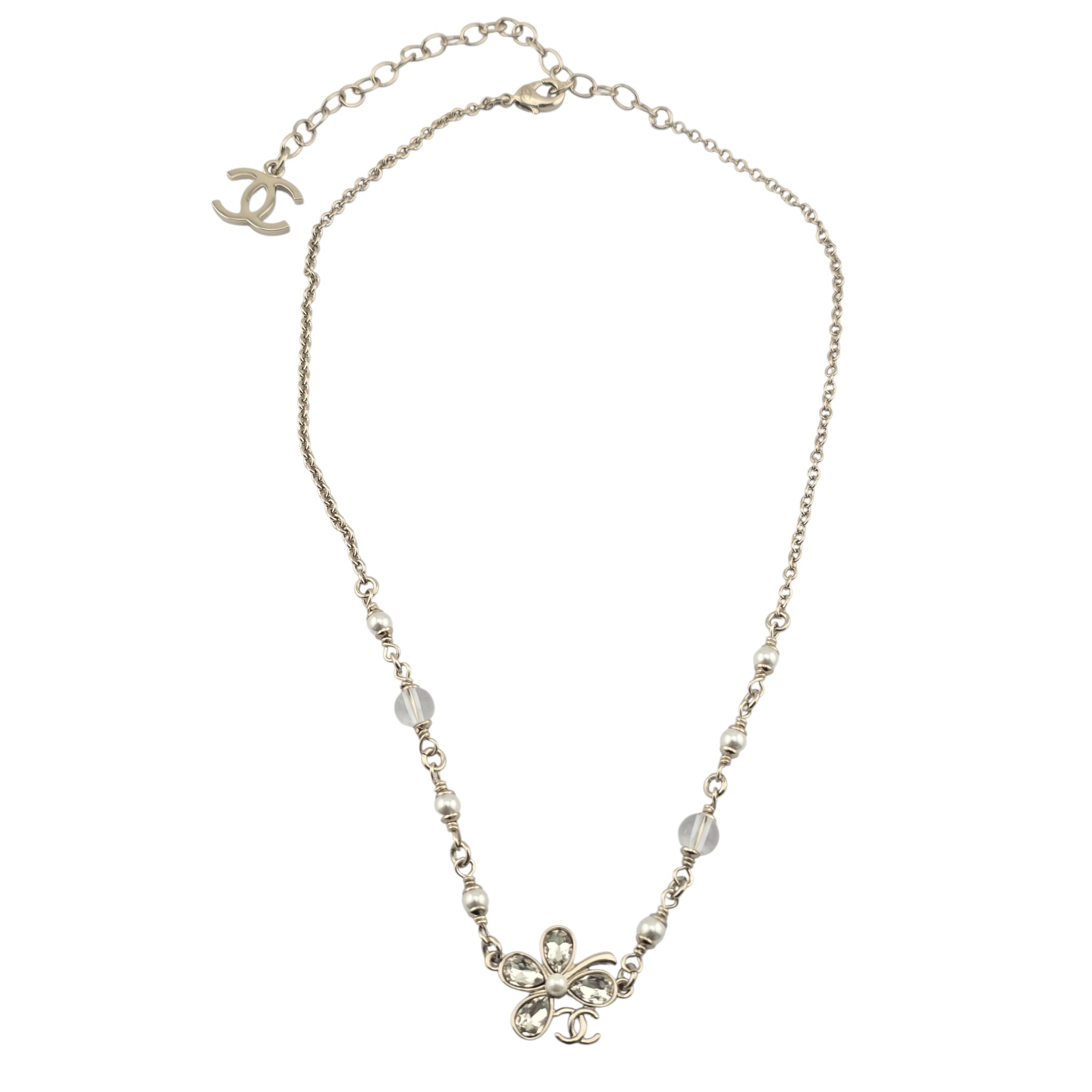 Chanel CC Flower Pendant Gold Necklace 2026 CHANEL