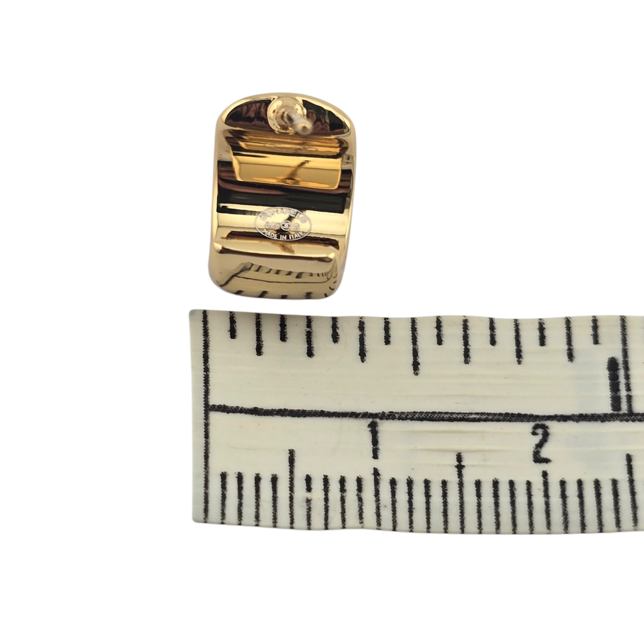 Chanel CC Metal Resin Stud Earrings Gold Black 2026 CHANEL