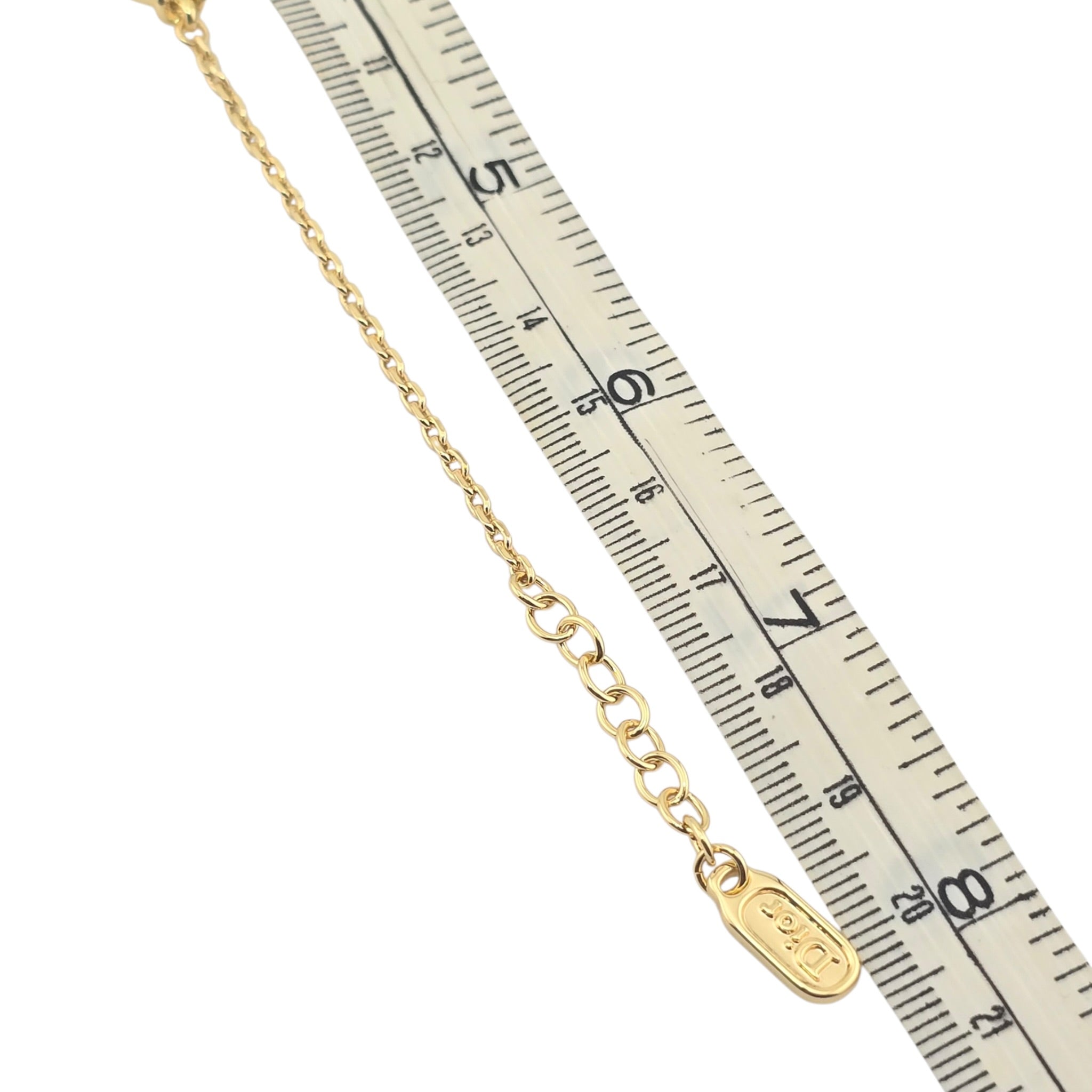 Christian Dior Oblique Gold Crystals Bracelet DIOR