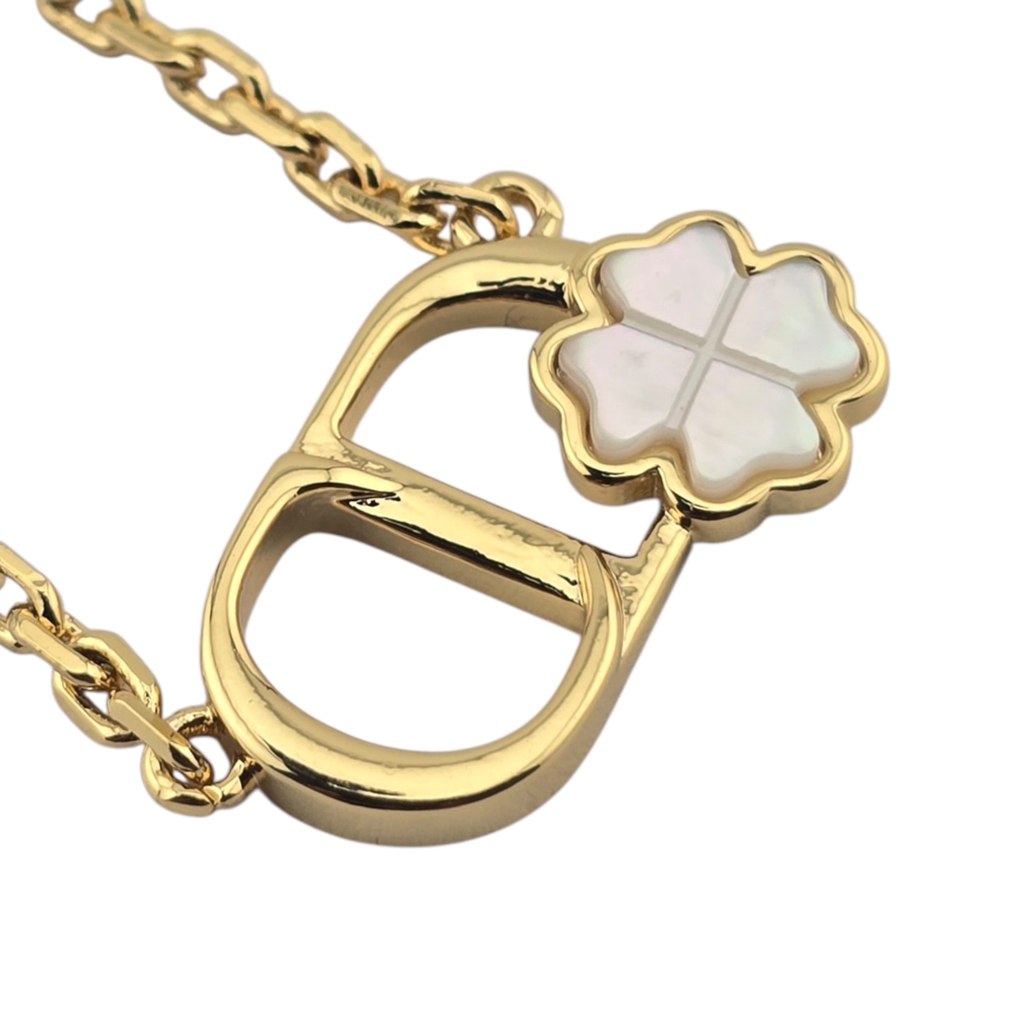 Christian Dior Garden Mother of Pearl Gold Necklace DIOR
