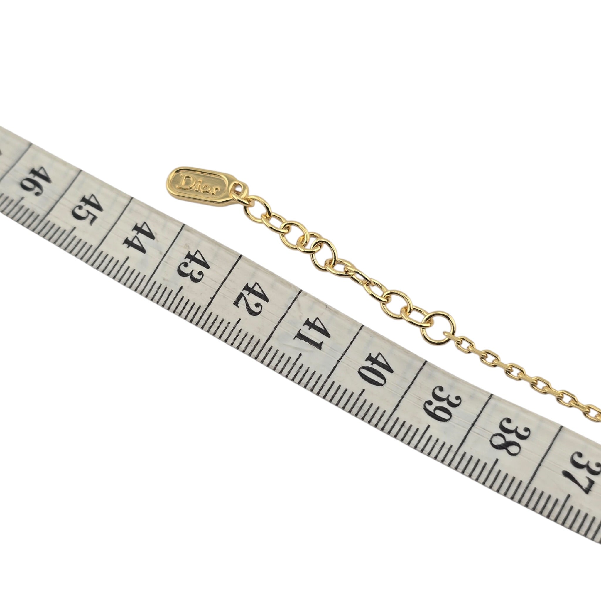 Christian Dior Garden Mother of Pearl Gold Necklace DIOR