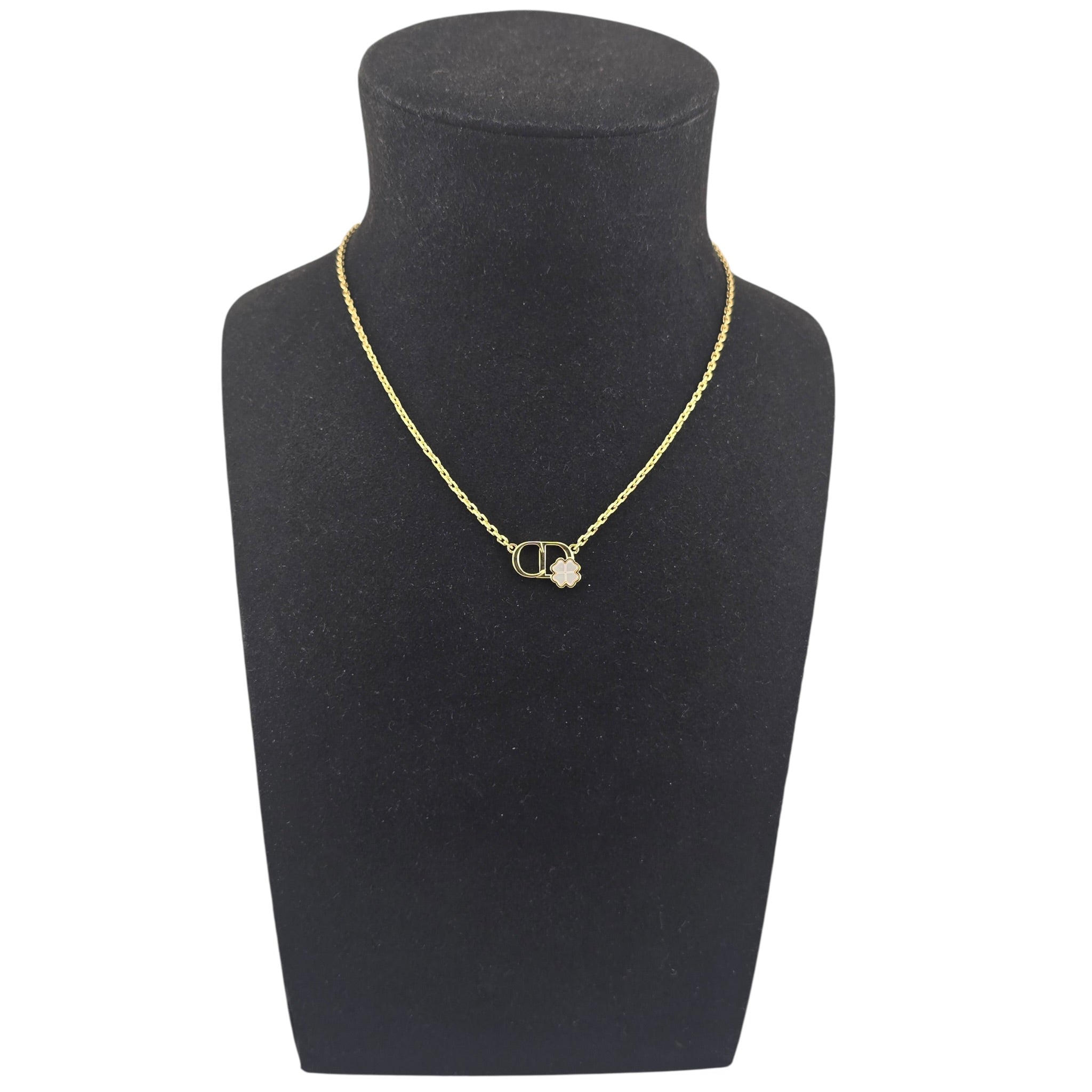 Christian Dior Garden Mother of Pearl Gold Necklace DIOR