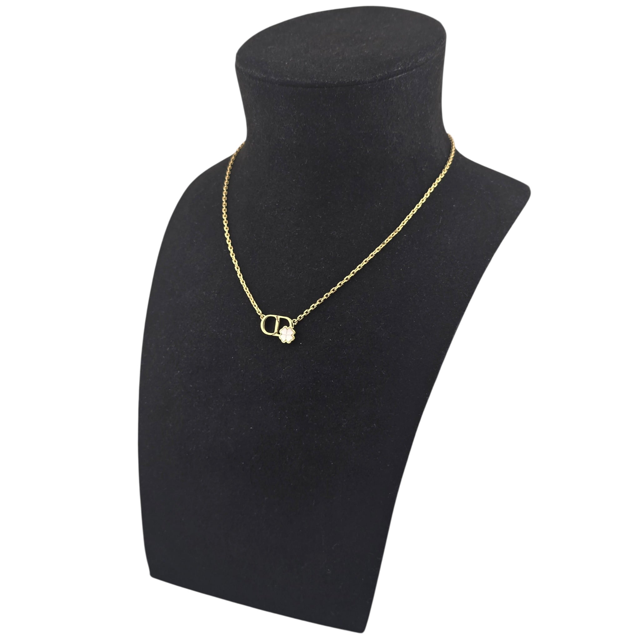 Christian Dior Garden Mother of Pearl Gold Necklace DIOR