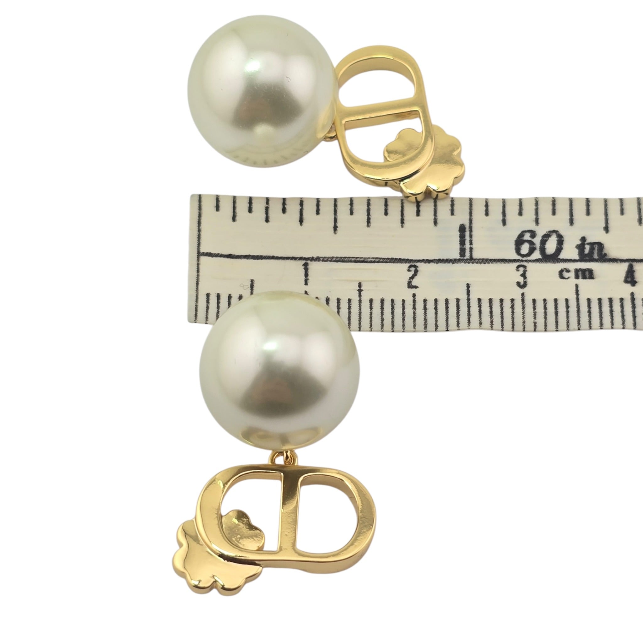 Christian Dior Garden Mother of Pearl Gold Tribales Earrings DIOR