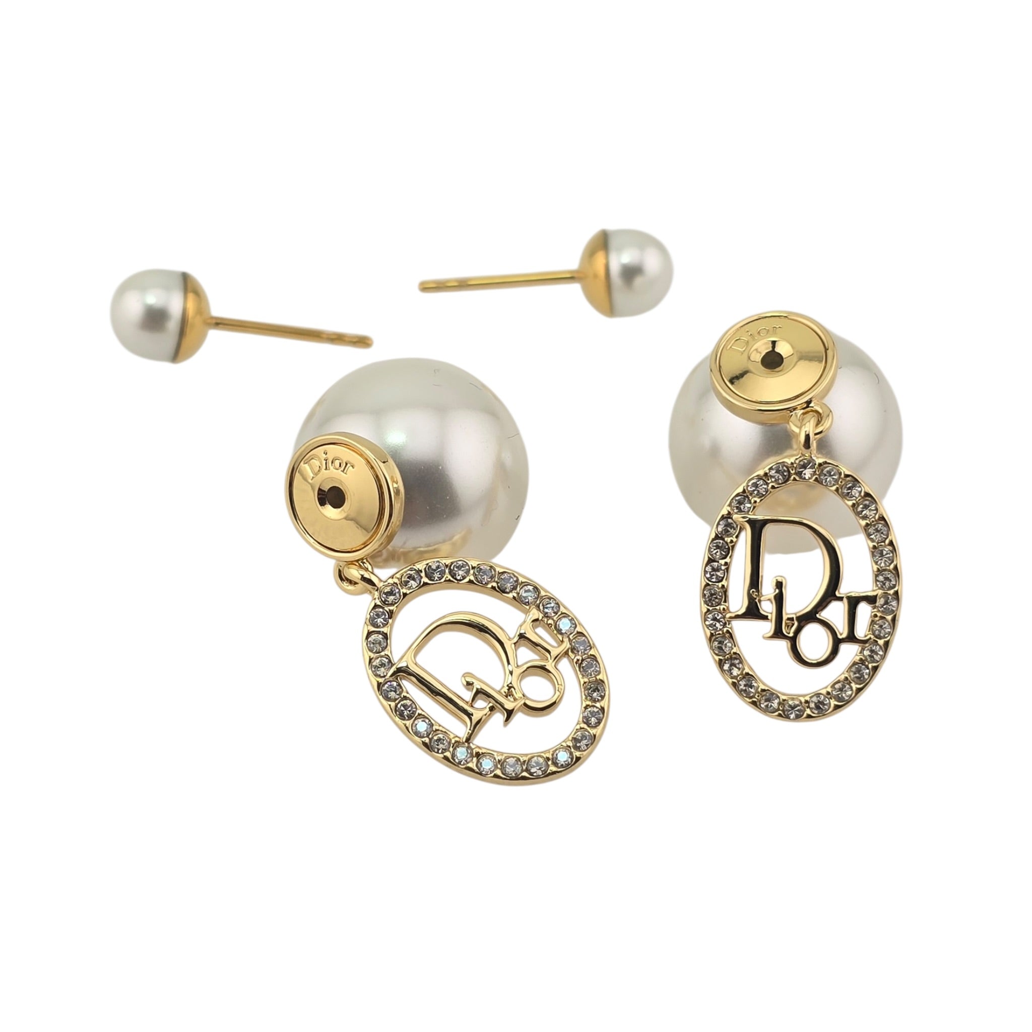 Christian Dior Tribales Gold Crystal Earrings DIOR