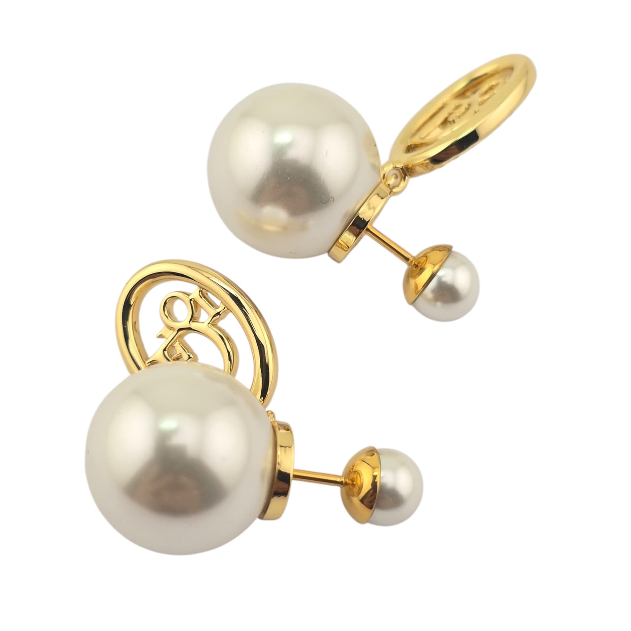 Christian Dior Tribales Gold Crystal Earrings DIOR