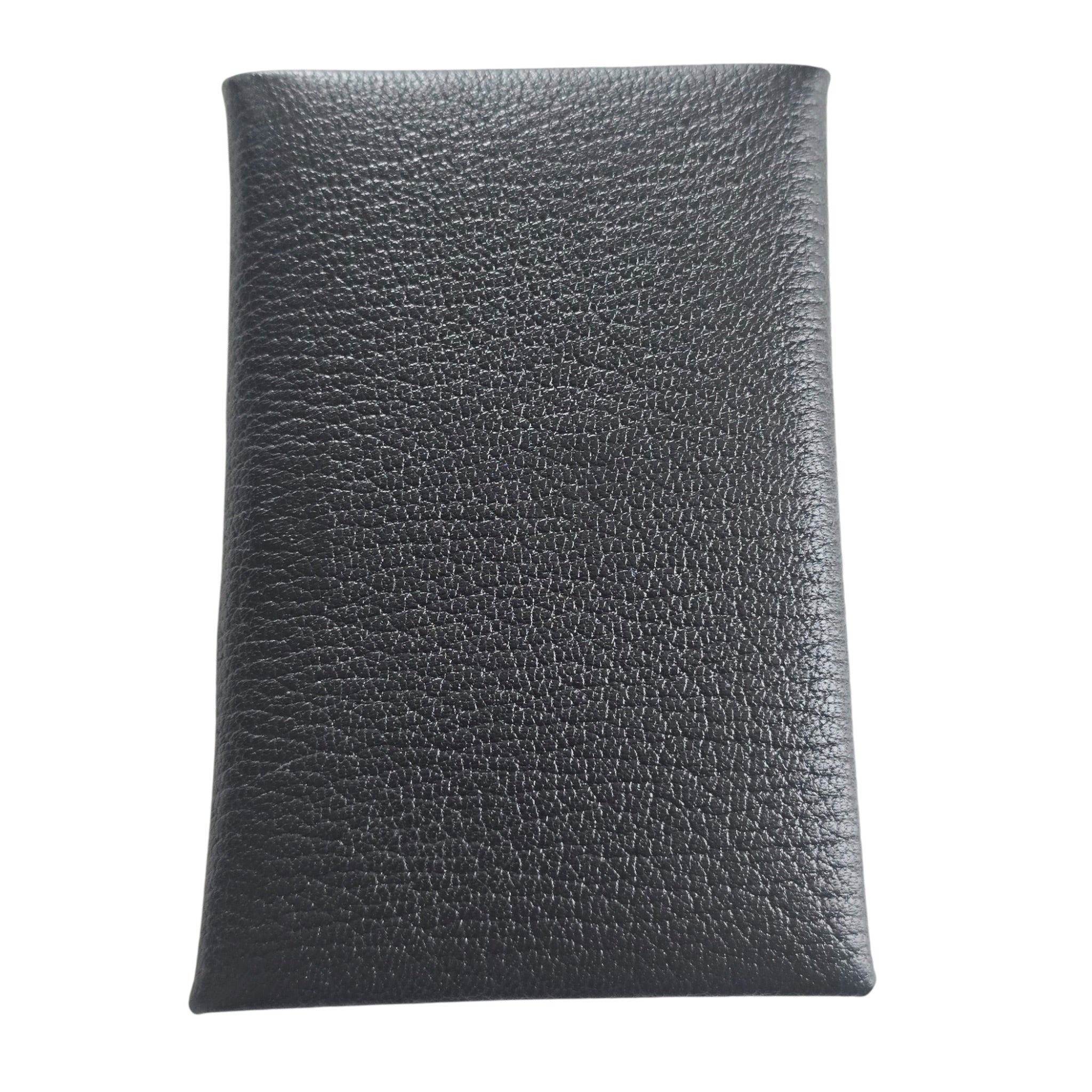 Hermès Calvi Card Holder Noir Chevre Mysore HERMES