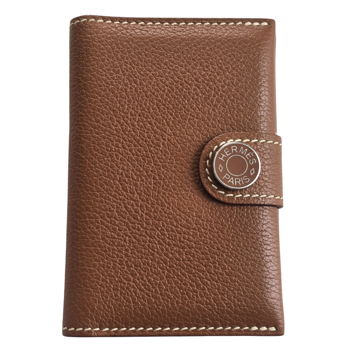 Hermès R.M.S Card Holder Gold Evercolor HERMES