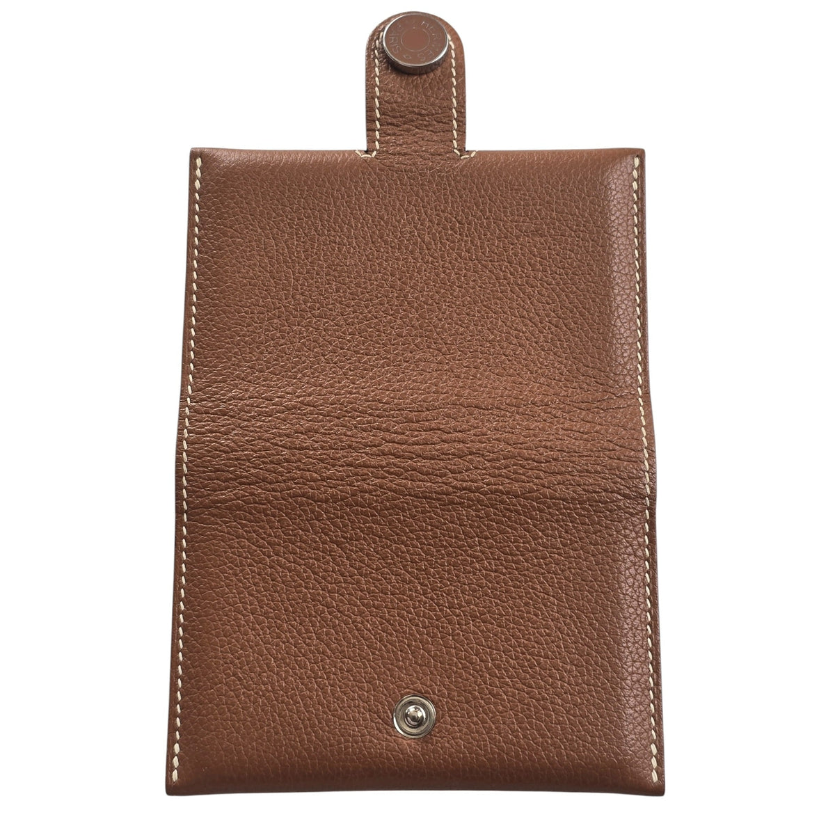Hermès R.M.S Card Holder Gold Evercolor HERMES