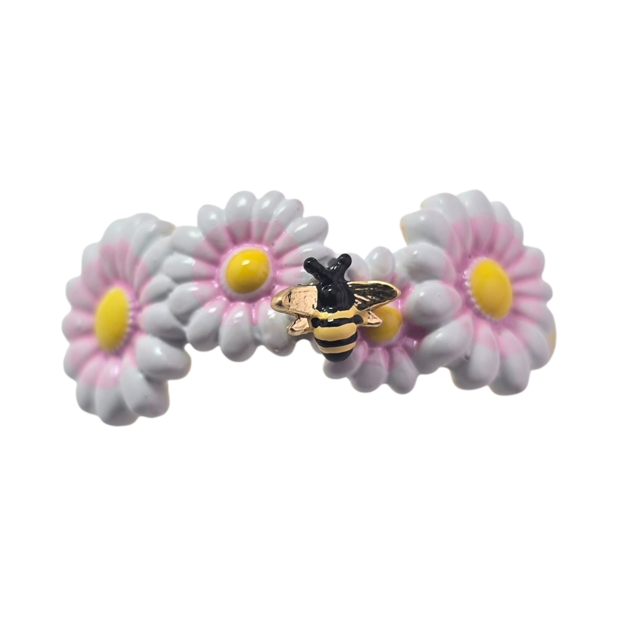 Christian Dior Daisy Ring Gold Metal Lacquer DIOR