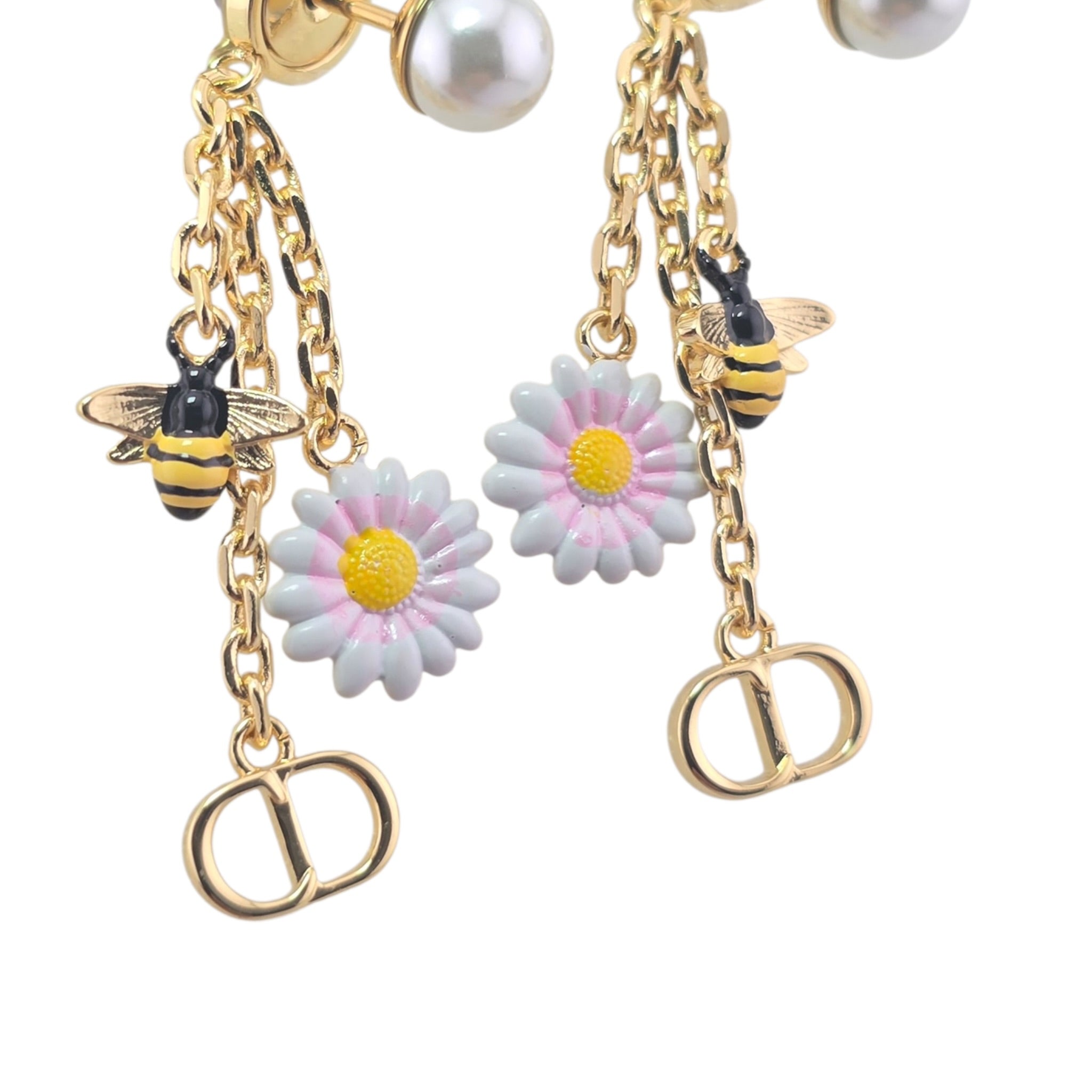 Christian Dior Daisy Gold Tribales Earrings DIOR