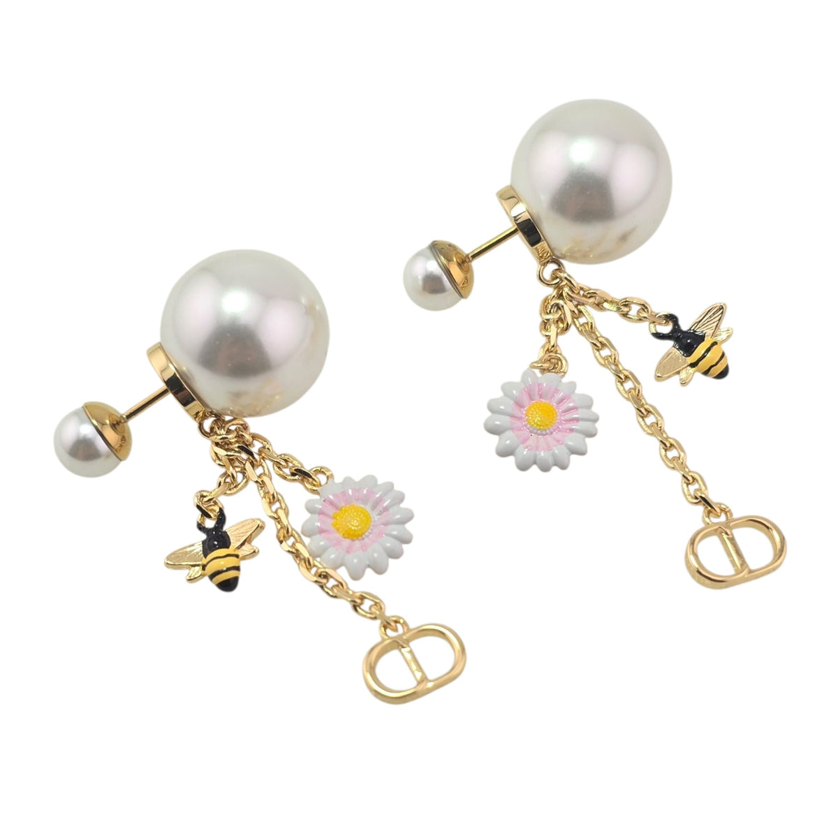 Christian Dior Daisy Gold Tribales Earrings DIOR
