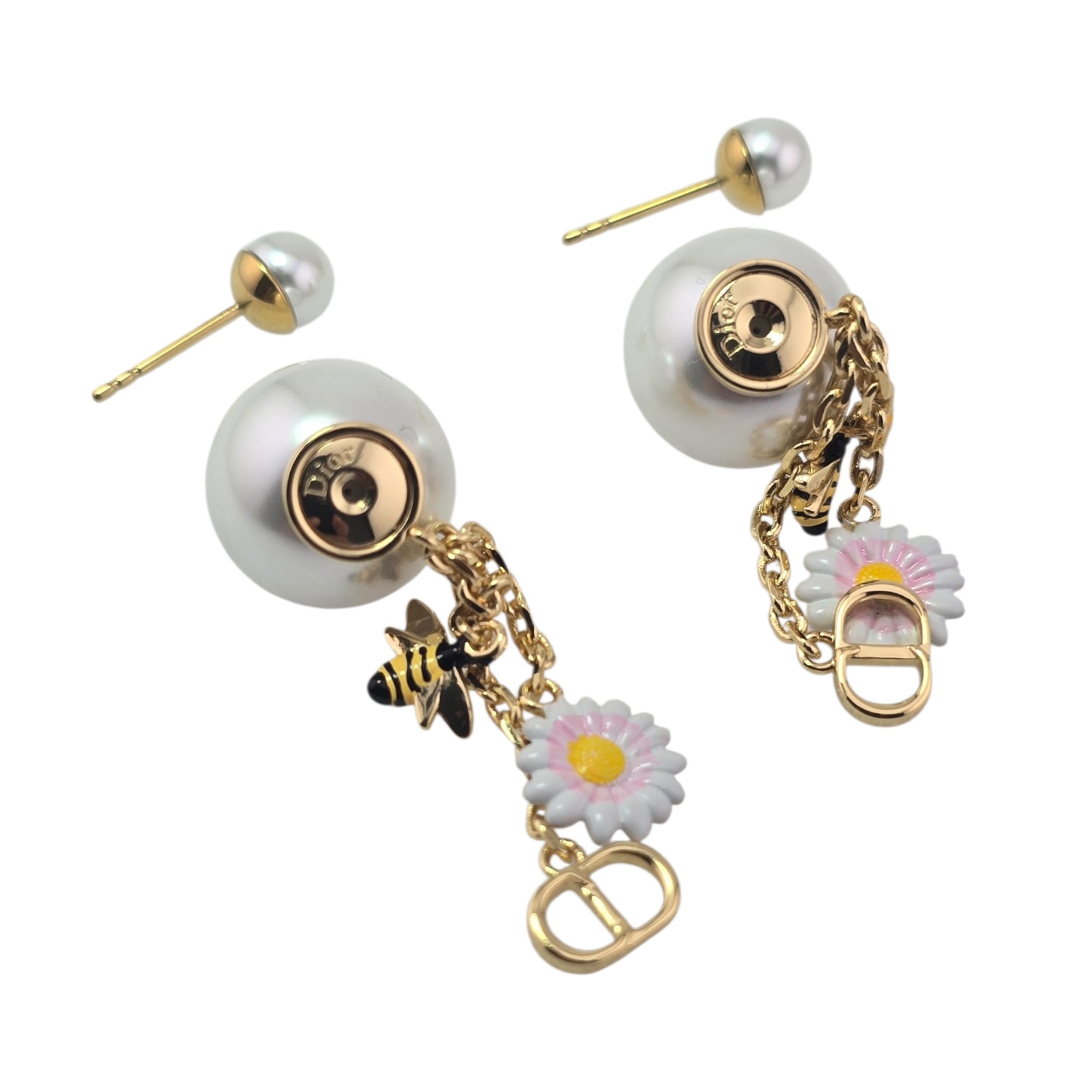 Christian Dior Daisy Gold Tribales Earrings DIOR