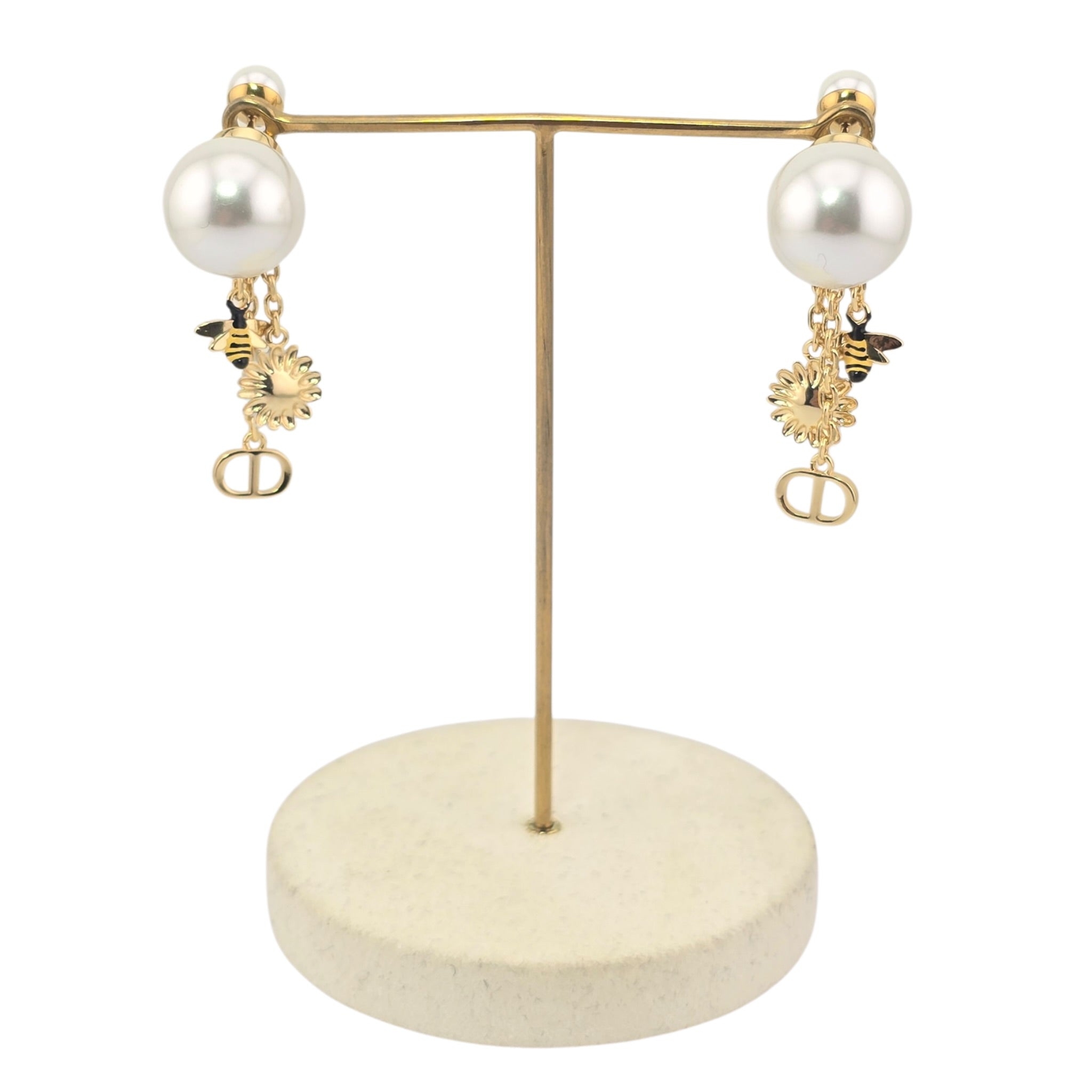 Christian Dior Daisy Gold Tribales Earrings DIOR