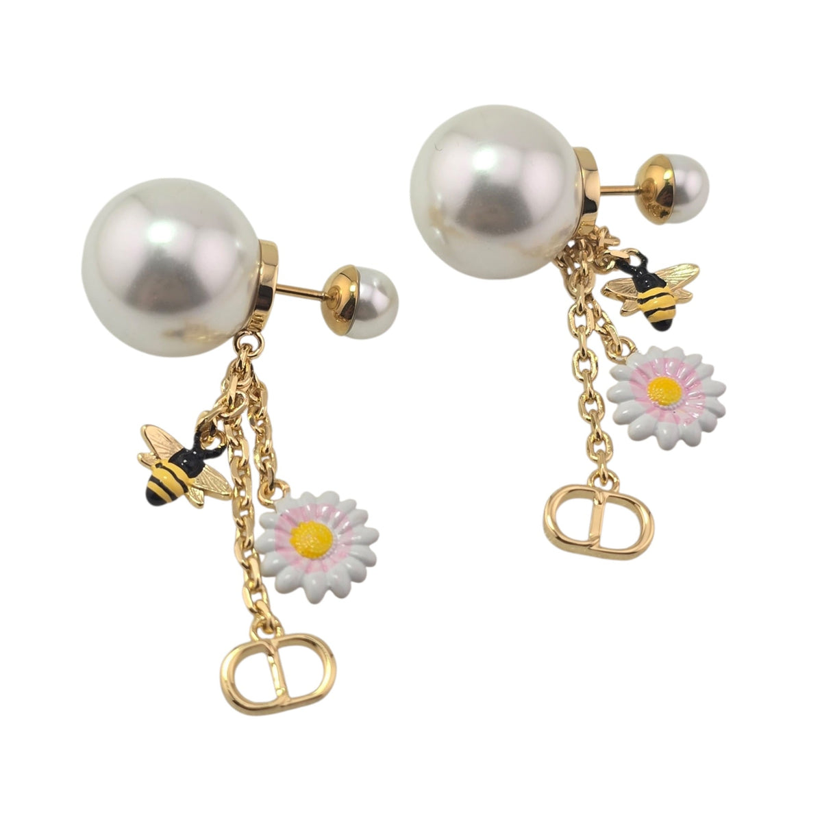 Christian Dior Daisy Gold Tribales Earrings DIOR