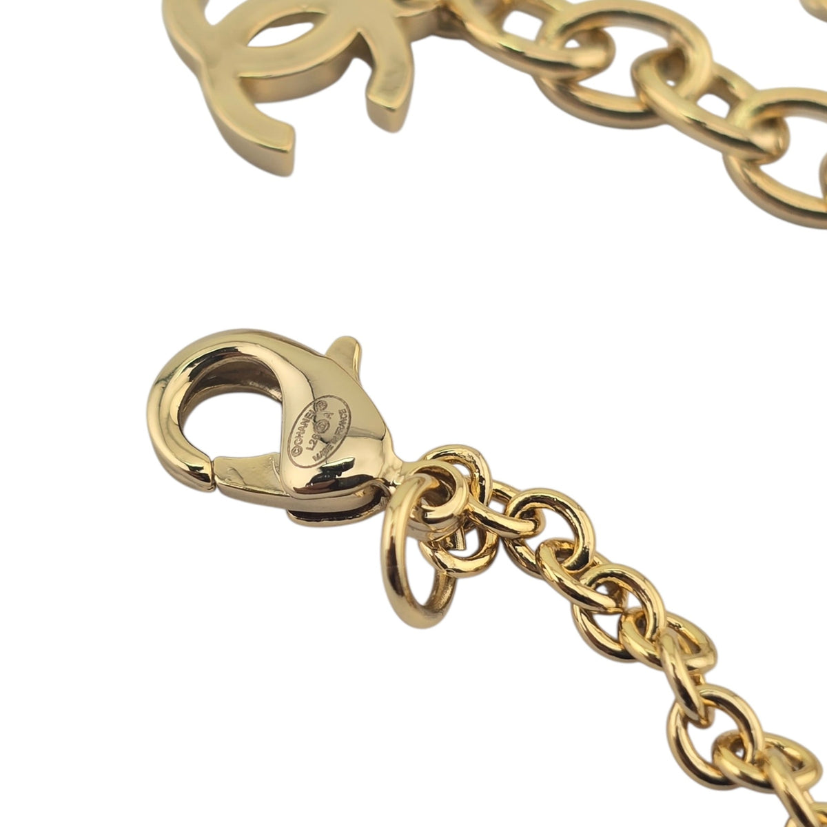 Chanel CC Deer Gold Maroon Necklace 2026 CHANEL