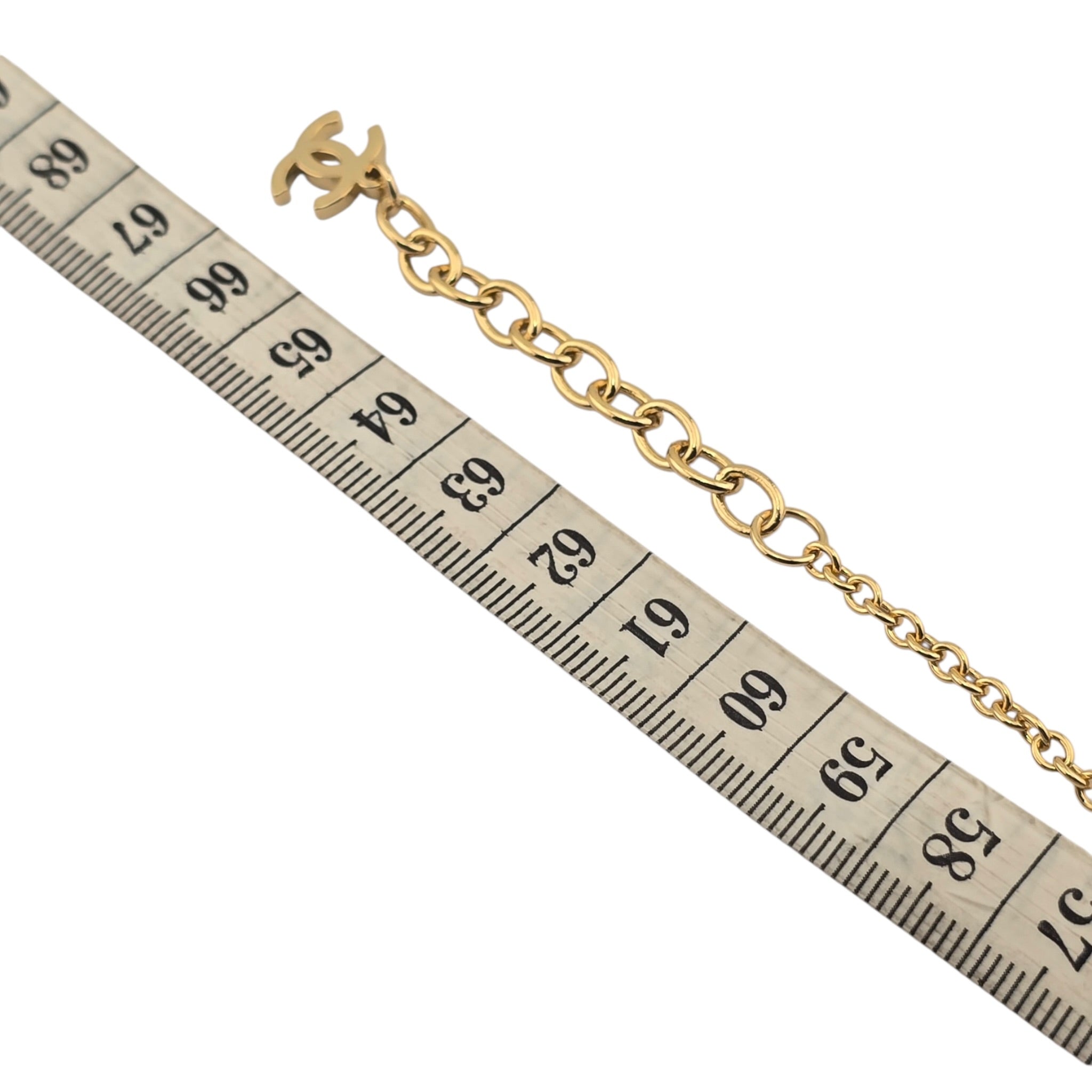 Chanel CC Deer Gold Maroon Necklace 2026 CHANEL