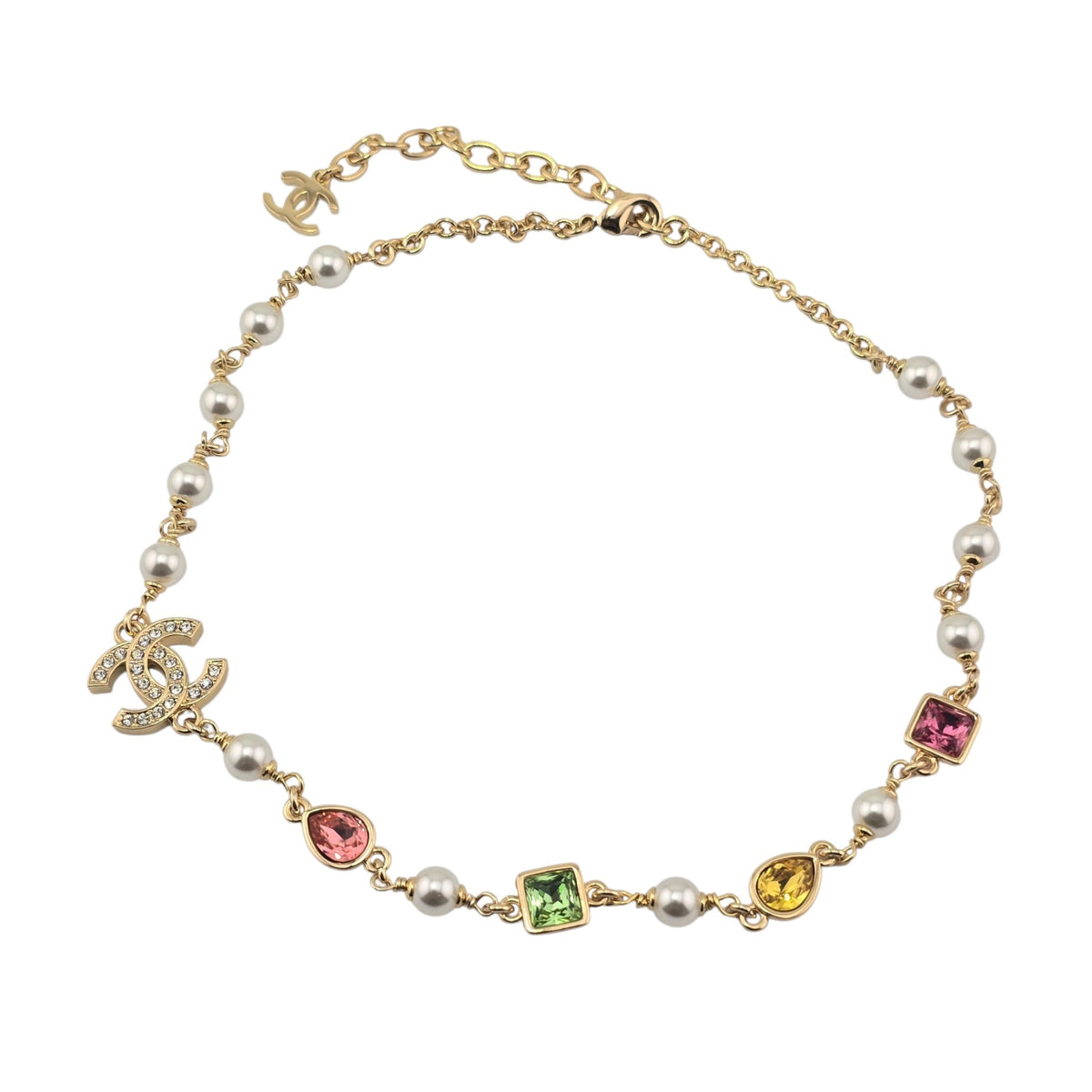 Chanel CC Gold Multicoloured Necklace 2026 CHANEL