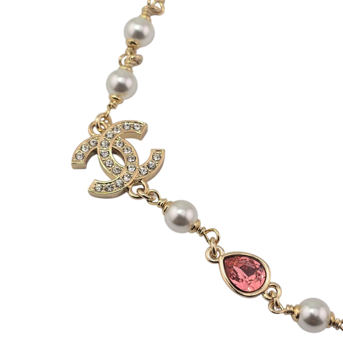 Chanel CC Gold Multicoloured Necklace 2026 CHANEL
