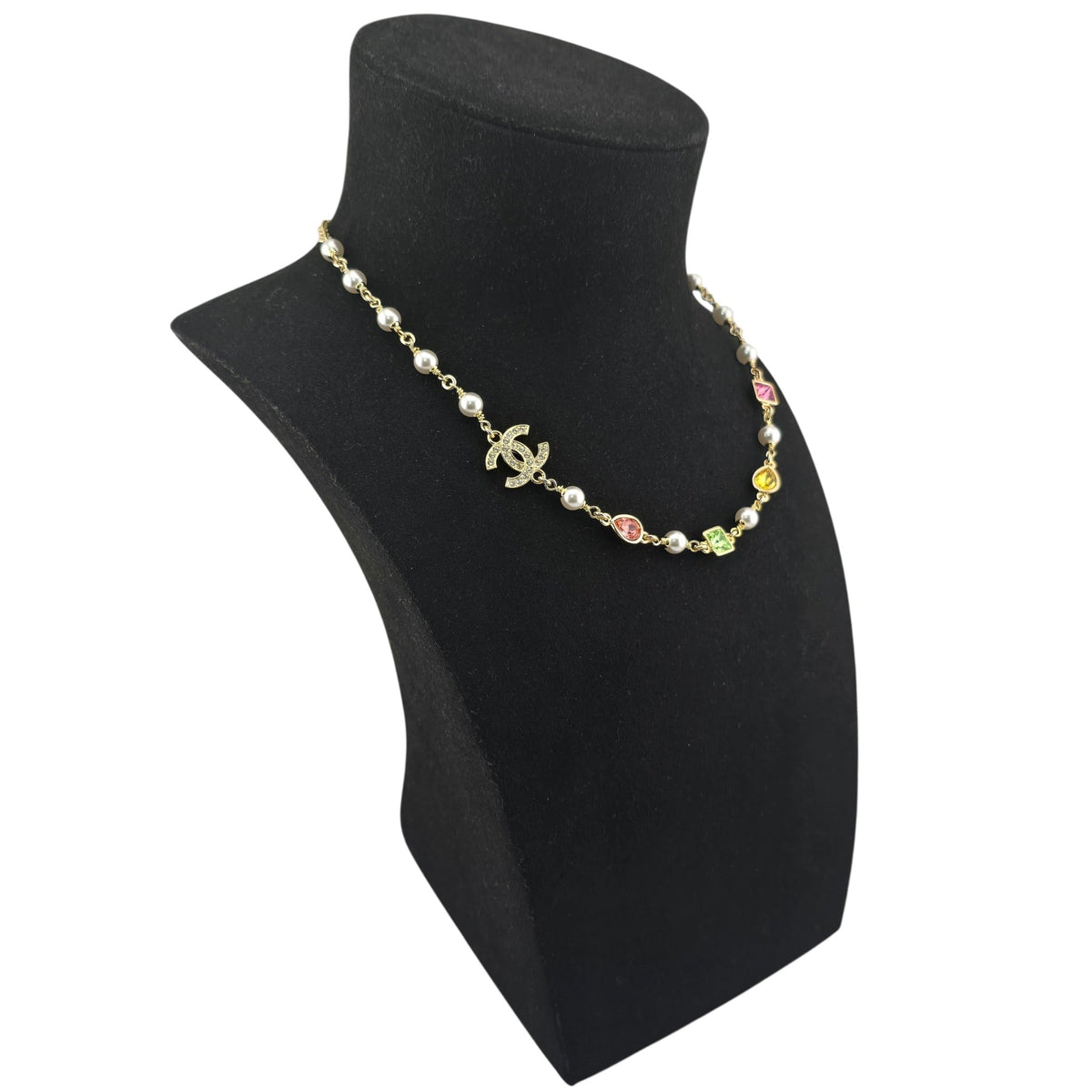 Chanel CC Gold Multicoloured Necklace 2026 CHANEL