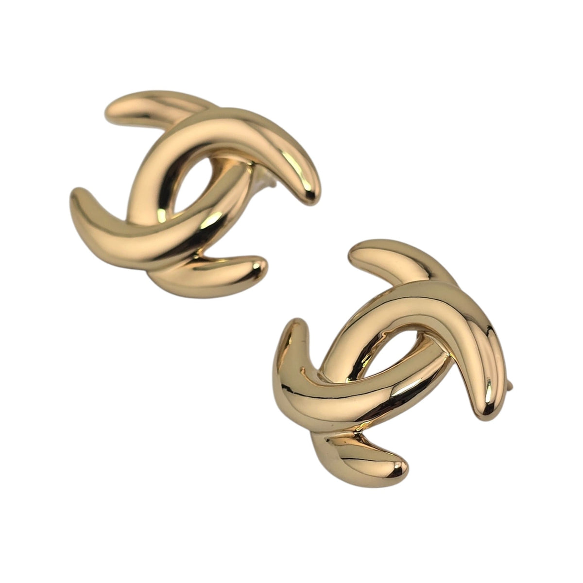 Chanel CC Gold Stud Multicoloured Crystal Earrings 2026 CHANEL
