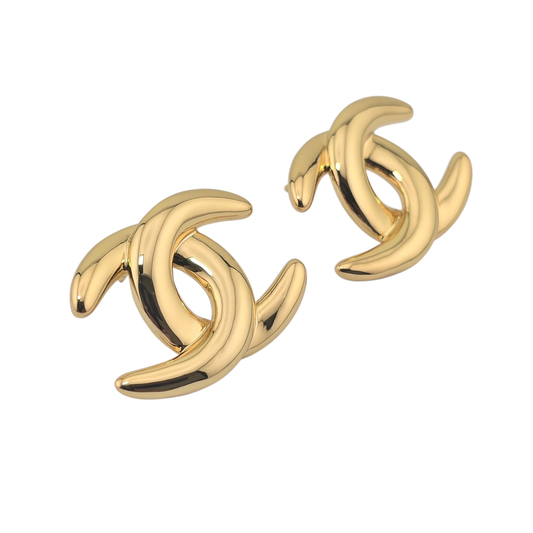 Chanel CC Gold Stud Multicoloured Crystal Earrings 2026 CHANEL