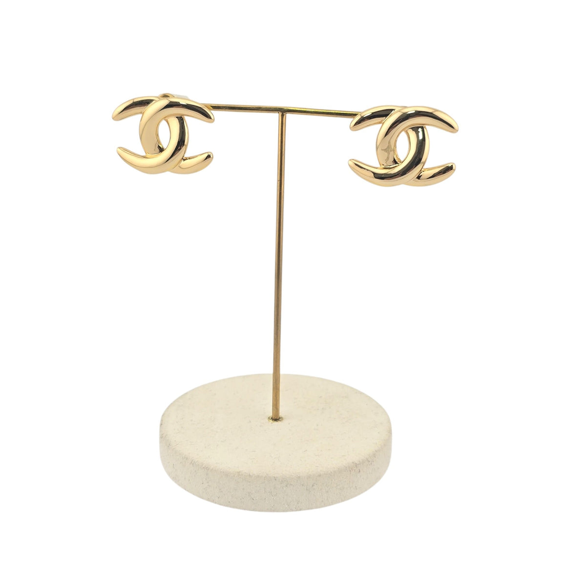 Chanel CC Gold Stud Multicoloured Crystal Earrings 2026 CHANEL