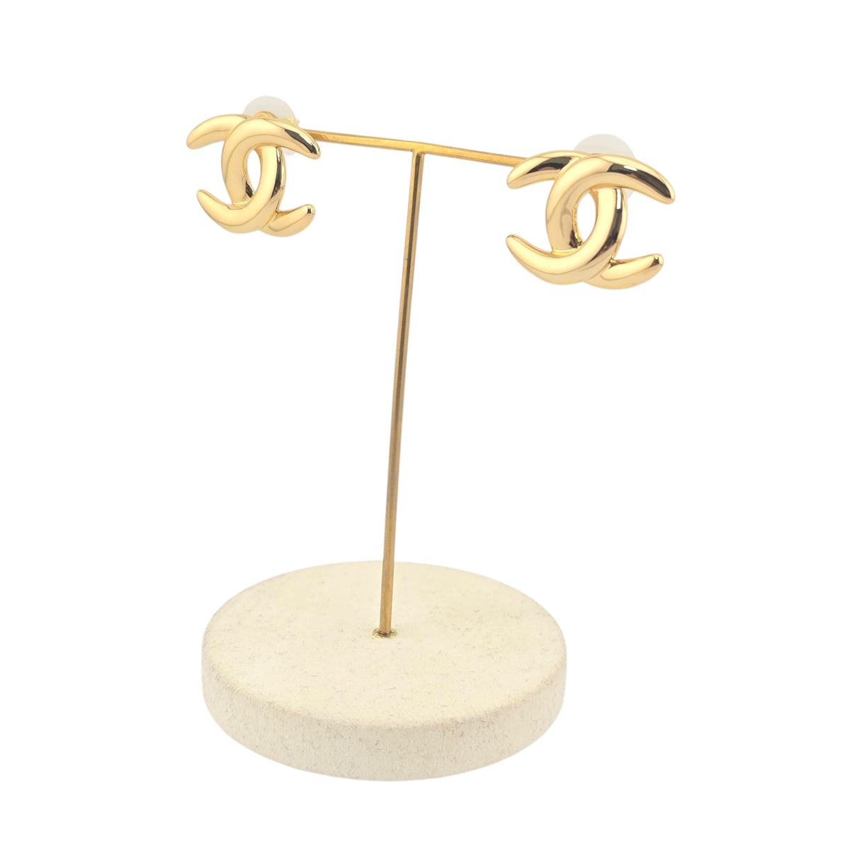 Chanel CC Gold Stud Multicoloured Crystal Earrings 2026 CHANEL