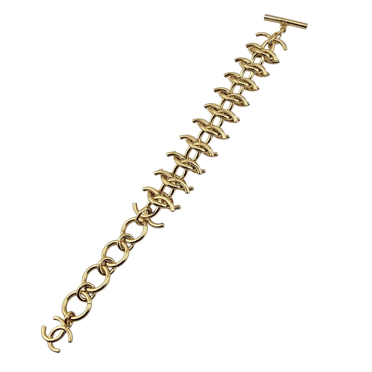 Chanel CC Gold Chunky Bracelet 2026 CHANEL
