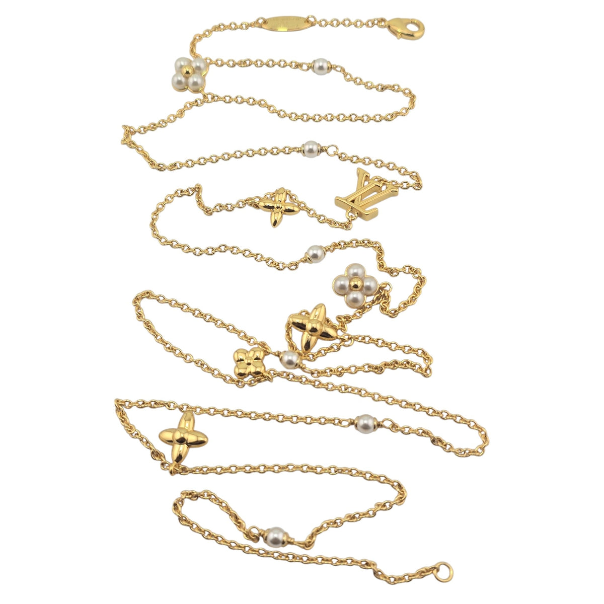 Louis Vuitton LV Floragram XS Pendant Long Necklace LOUIS VUITTON