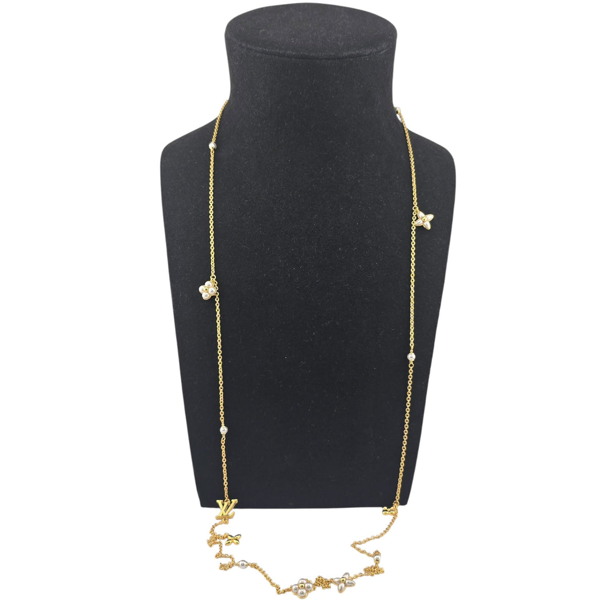 Louis Vuitton LV Floragram XS Pendant Long Necklace LOUIS VUITTON