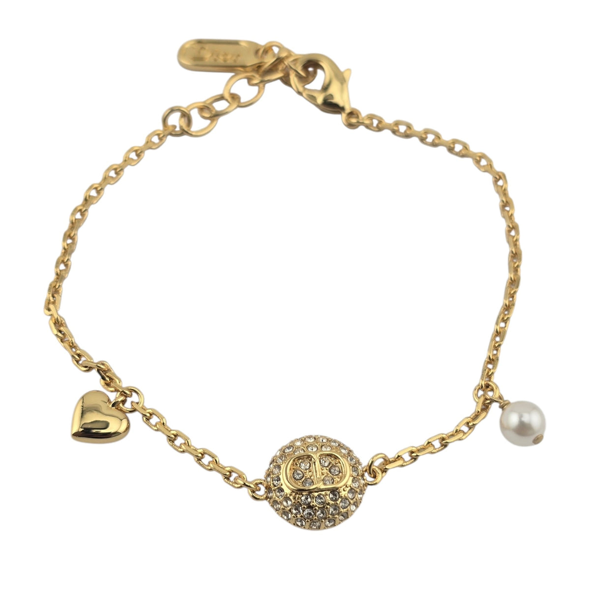 Christian Dior CD Disco Gold Bracelet DIOR
