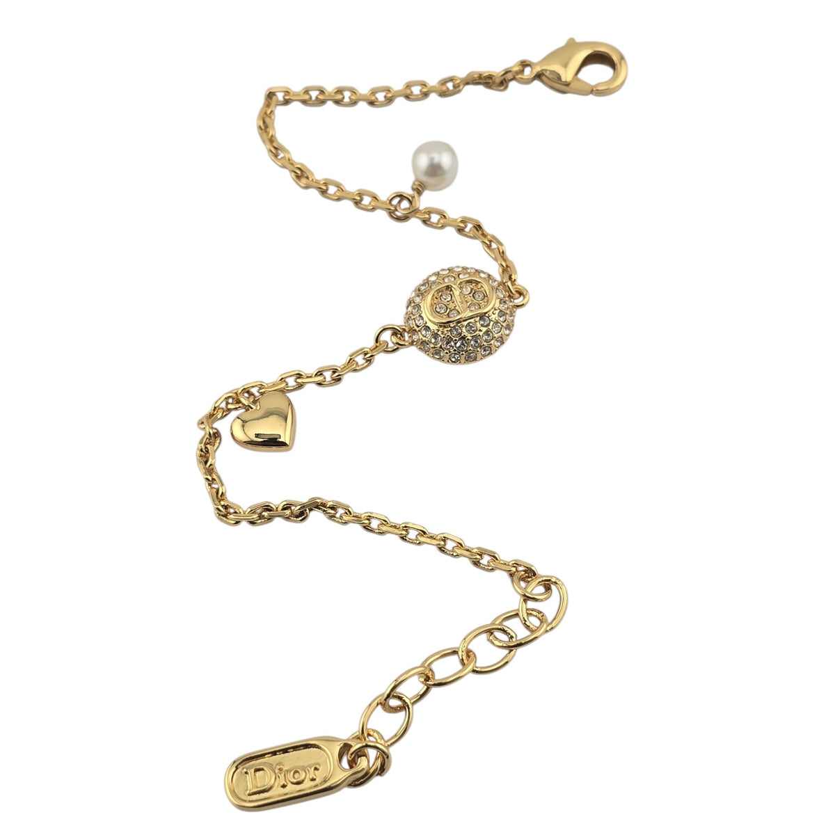 Christian Dior CD Disco Gold Bracelet DIOR
