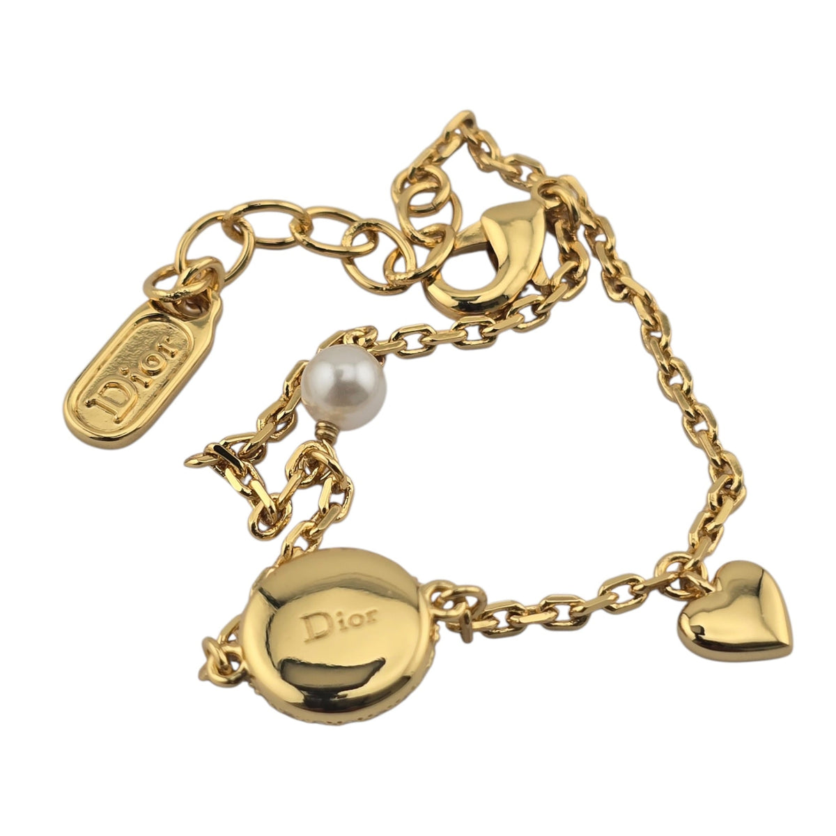 Christian Dior CD Disco Gold Bracelet DIOR