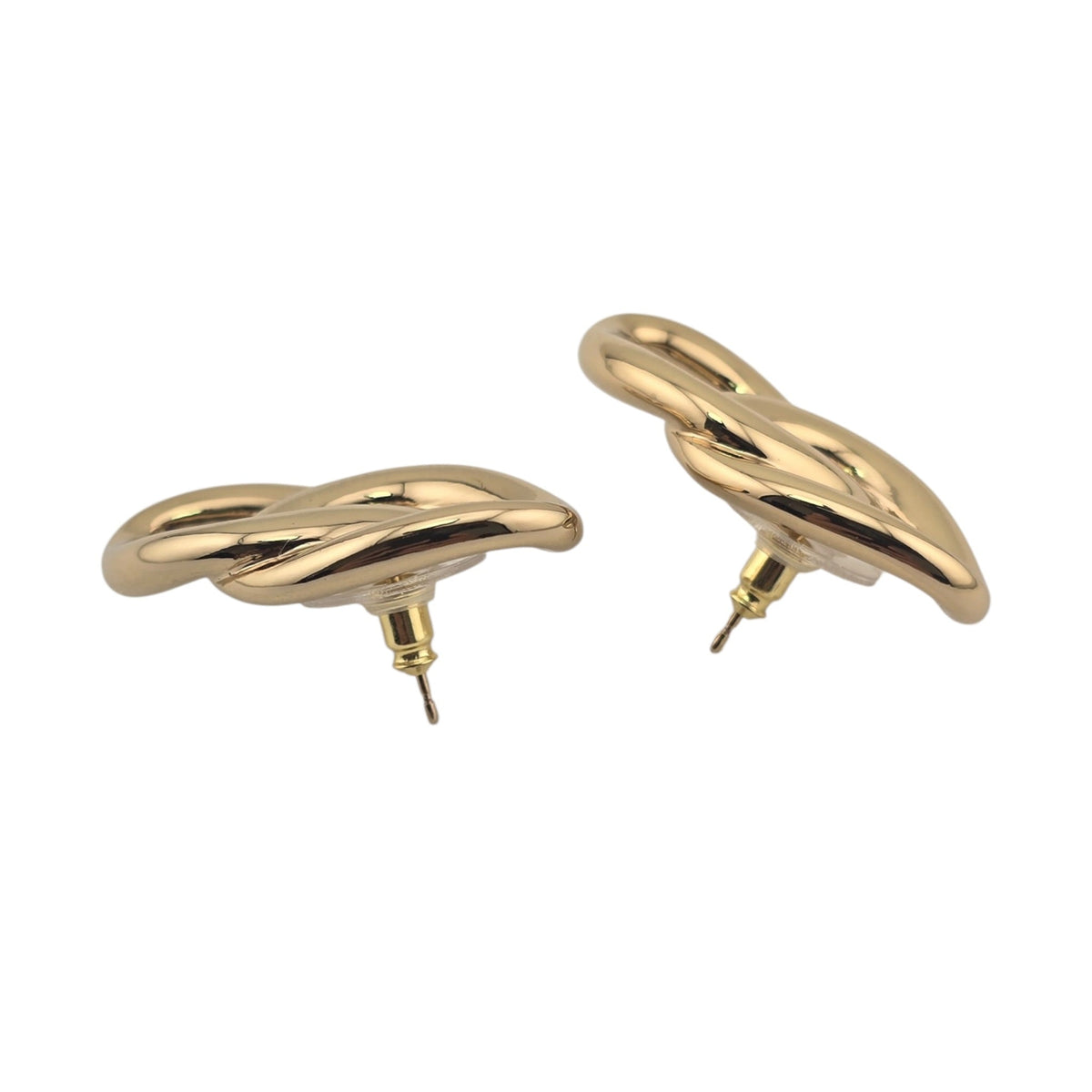 Chanel Gold CC Stud Earrings 2026 CHANEL