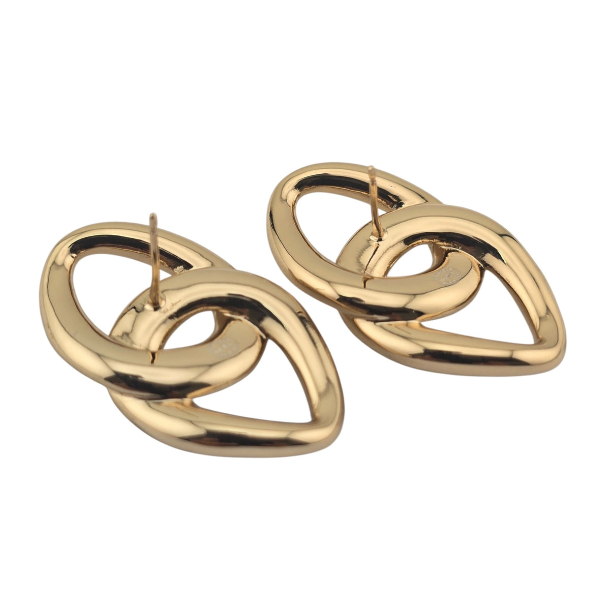 Chanel Gold CC Stud Earrings 2026 CHANEL