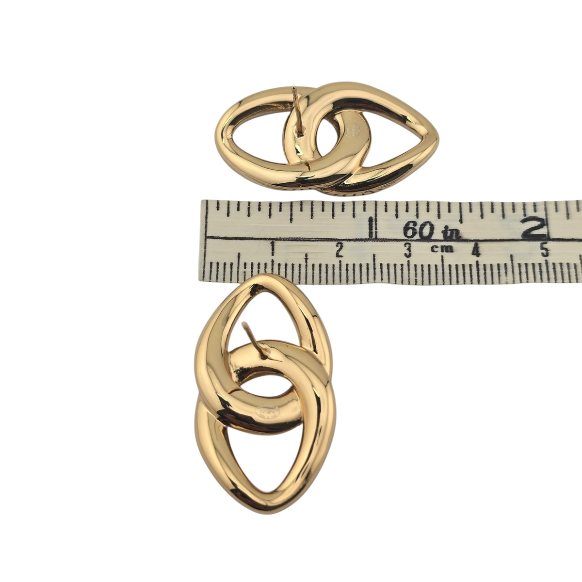 Chanel Gold CC Stud Earrings 2026 CHANEL