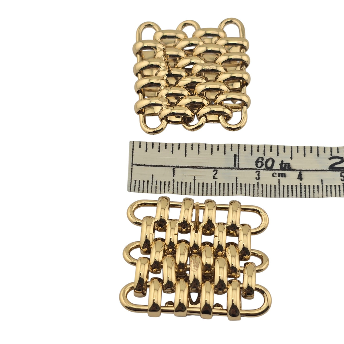 Chanel CC Gold Square Earrings 2026 CHANEL