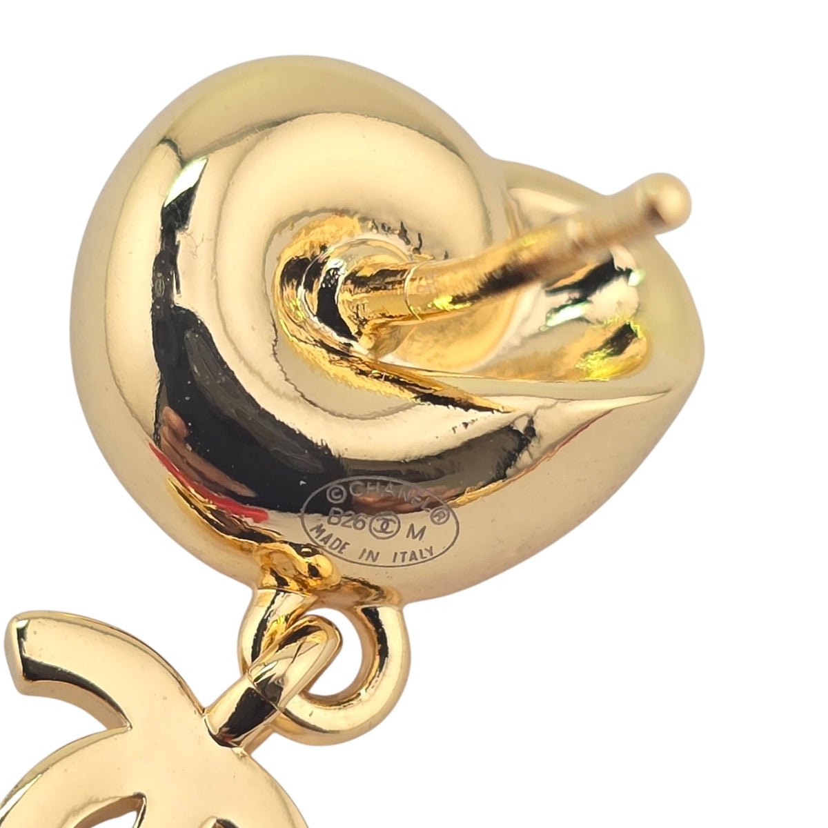 Chanel CC Coral Pendant Earrings 2026 CHANEL