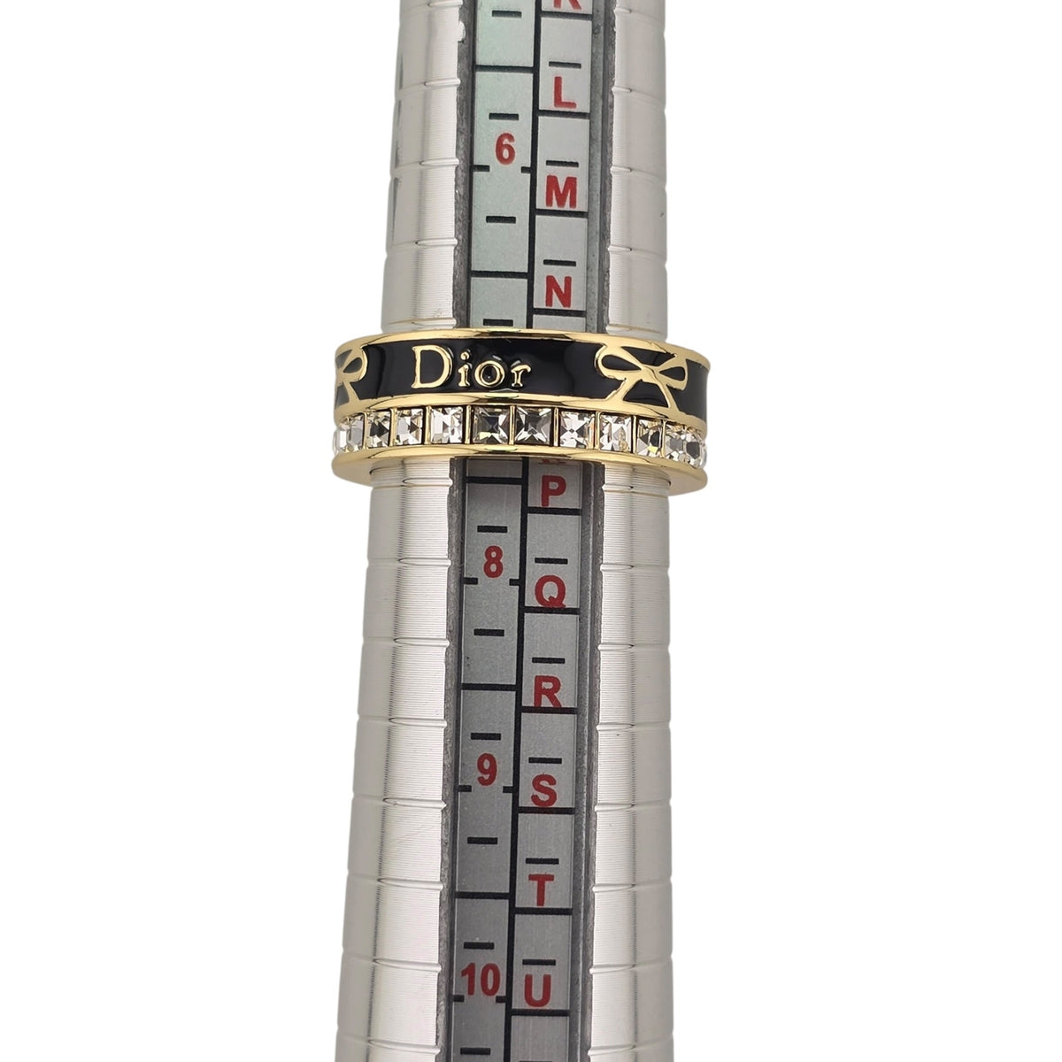 Christian Dior Night Code Gold Black Enamel Ring Bijoux Heaven