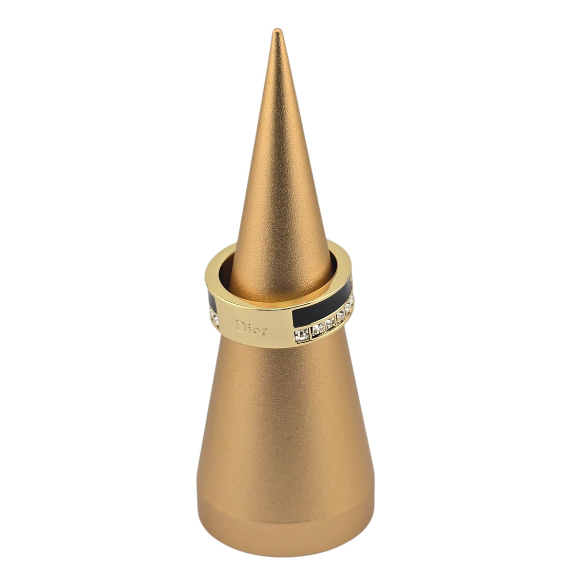 Christian Dior Night Code Gold Black Enamel Ring Bijoux Heaven