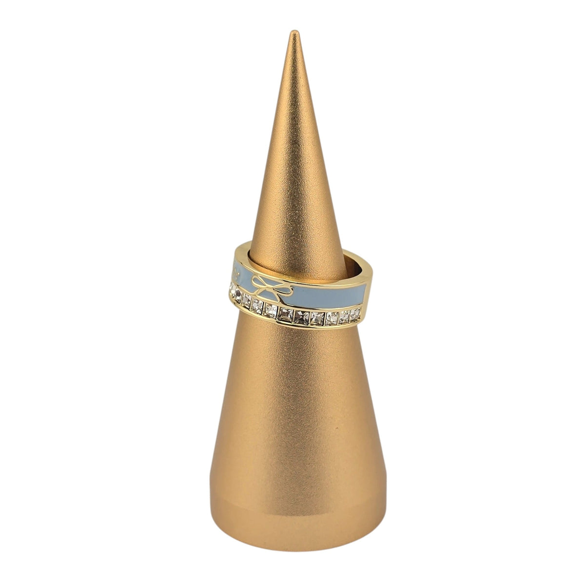 Christian Dior Night Code Gold Blue Enamel Ring DIOR