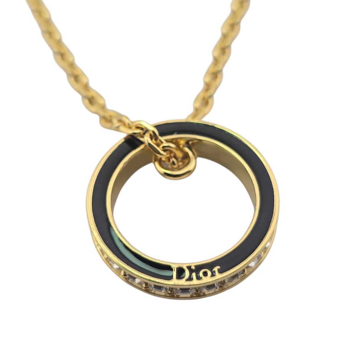 Christian Dior Night Code Black Ring Necklace DIOR