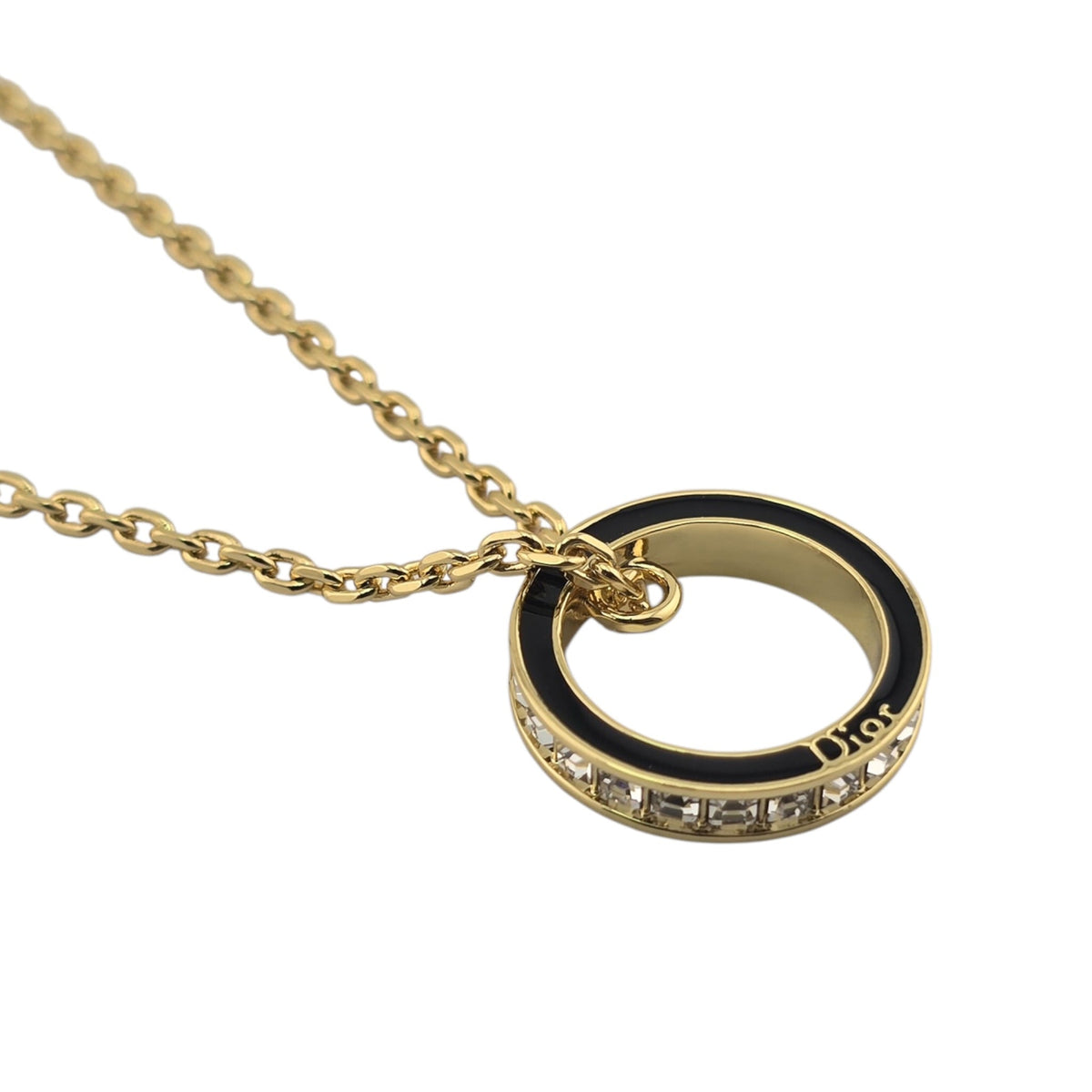 Christian Dior Night Code Black Ring Necklace DIOR